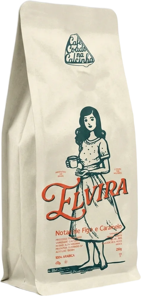 Embalagem do café Elvira